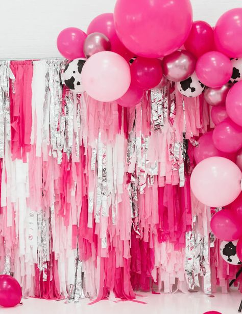 Pink Ladies Bachelorette Party, Bacherlotte Party Decor Pink, Pink And Silver Bachelorette Party, Pink And Purple Bachelorette Party, Pink Glitter Bachelorette Party, Bachlorette Party Pink Theme, All Pink Bachelorette Party, Disco Cowgirl Bachelorette Decor, Hoedown Hens