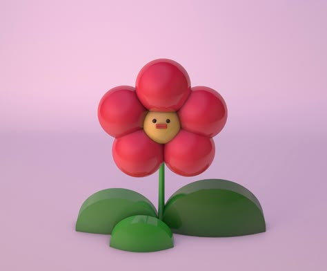 3d Flowers Illustration, Blender 3d Flower, Flower Character, Flowers 3d, Flower 3d, Iphone Wallpaper Classy, 3d Figures, 3d Blender, 3d Ideas