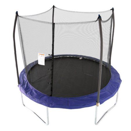 Free 2-day shipping. Buy Skywalker Trampolines 10' Trampoline, with Enclosure and Wind Stakes, Blue at Walmart.com White Backround, Outdoor Trampoline, Backyard Trampoline, Kids Trampoline, Steel Frame Construction, Play Structure, Trampolines, High Jump, Outdoor Toys