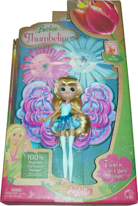 *2009 Thumbelina Joybelle doll 2 #N5671 Barbie Thumbelina Doll, Disney Fairies Dolls, Thumbelina Barbie, Cutecore School, Thumbelina Doll, 2009 Barbie, 2000s Memories, 2000s Barbie, 2000s Toys