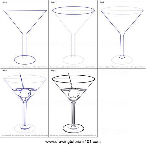 Cocktails Drawing, Drawing Sheet, Easy Canvas Art, Learn Drawing, Canvas Painting Designs, Easy Doodles Drawings, Rhinestone Art, Small Canvas Art, Step Drawing