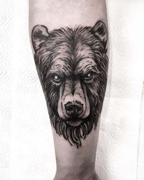 Snarling Bear Tattoo, Papa Bear Tattoo, Bear Head Tattoo, Traditional Bear Tattoo, Black Bear Tattoo, Balinese Tattoo, Tiger Face Tattoo, Cute Tattoo Ideas, Backpiece Tattoo