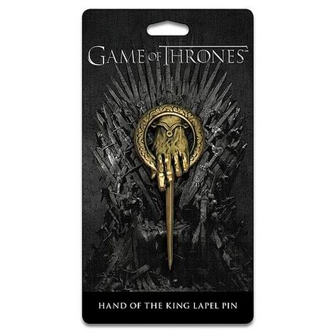 It is a great addition to your Game of Thrones collection. Only $12.99 from Entertainment Earth. It also makes a great gift. Game Of Thrones Merchandise, Eddard Stark, Game Of Thrones Series, Gryffindor Crest, Hand Of The King, Horse Games, King Pin, Game Of Thrones Fans, Game Of Thrones Houses