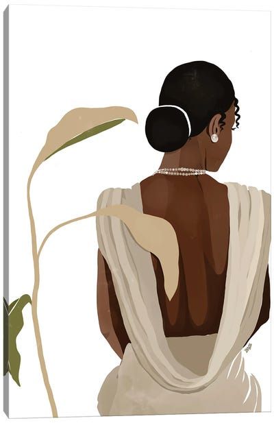 Female Portraits Canvas Art | iCanvas Illustration Kunst, Black Art Painting, Art Disney, Human Form, Black Artwork, Black Love Art, Dope Art, Afro Art, Art And Illustration