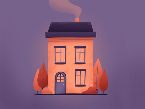 House illustration: Procreate House Illustration II by David Glissmann on Dribbble. #illustration #houseillustration #art #artwork House Digital Drawing, Procreate House, Cute House Illustration, Houses Illustration, Procreate Inspiration, Positive Quotes For Life Encouragement, Motivation Positive Quotes, House Illustrations, Positive Quotes For Life Happiness