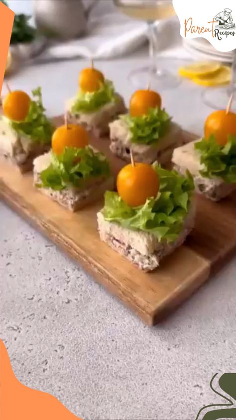 Tuna Canapes Ideas, Tuna Canape, Canapes Ideas Easy, Easy Canapes, Can Tuna, Christmas Spread, Tea Sandwiches Recipes, Amazing Food Platters, Party Snack Food