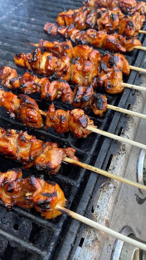 Baby Shower Bbq Food, Wedding Cookout, Cookout Foods, Bbq Chicken Skewers, Sunday Snacks, Filipino Bbq, Veggies And Rice, Banana Ketchup, Easy Bbq Recipes