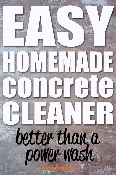 This Easy DIY Patio Cleaner is perfect for extreme cases of dirty patios...make them look brand new with items you probably have on hand. Concrete Cleaner, Clean Concrete, Homemade Toilet Cleaner, Concrete Patios, Cleaning Painted Walls, Scrub Corpo, Glass Cooktop, Deep Cleaning Tips, Painted Concrete Porch