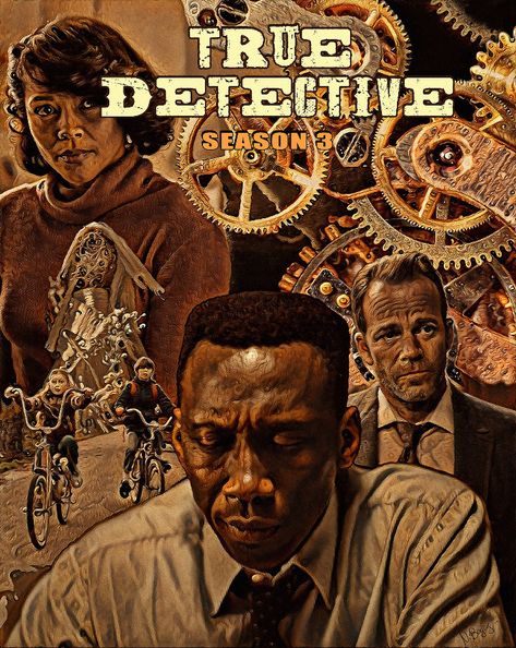 True Detective (season 3)  Alternative poster created for the Nic Pizzolatto tvSeries starring Mahershala Ali , Carmen Ejogo and Stephen Dorff Future Detective, Carmen Ejogo, Stephen Dorff, Tattoo Posters, Mahershala Ali, Popular Tv Shows, Tv Posters, Cop Show, True Detective