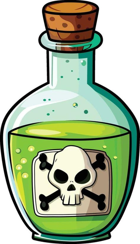 Bottle of poison cartoon vector illustration, Poison bottle with a skull and cross bones stock vector image, poison vial clip art Bottle Of Poison Drawing, Poison Images, Poison Bottle Drawing, Poison Drawing, Poison Illustration, Poison Drawings, Poison Logo, Poison Vial, Bottle Of Poison