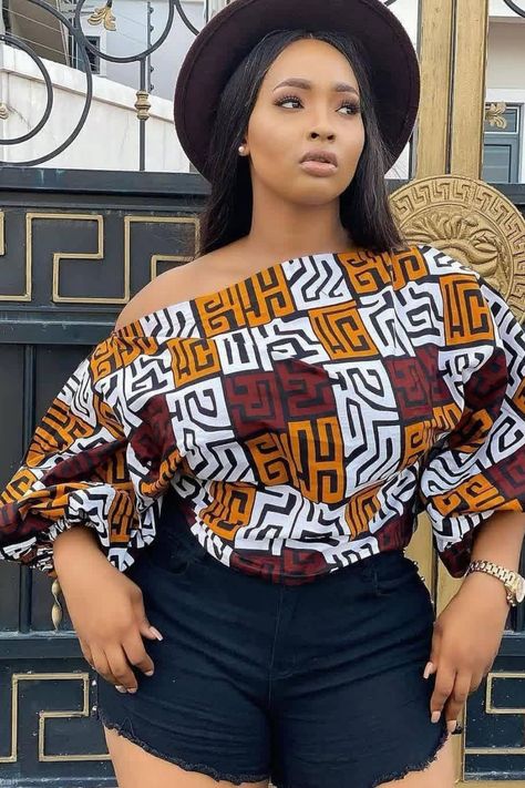 Hello Beautiful fashionistas,welcome to another Fashion blog post. Today we would be showcasing Beautiful and Elegant Ankara Top and trouser Styles for Ladies and you definitely would love all that you find here.Visit our page for more styles Trouser Styles For Ladies, Ankara Tops For Ladies, Ankara Top Styles, Ankara Blouse, Sunday Outfit, Ankara Tops, African Tops, African Print Tops, Tops For Ladies