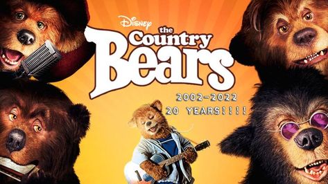 It's been 20 years passed since @Disney's The Country Bears came out on July-21-2002 and let me tell ya: it was a pretty GREAT movie I've ever watched since I was very little. 🎸🐻 #20years #disney #thecountrybears Bear Drink, All Disney Movies, Bears Game, Country Bears, Disney Bear, Disney Animated Movies, Nine Inch Nails, Nine Inch, Over The River