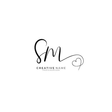 Sm Initial Logo, Sm Logo Design Letters, Sm Letter Logo, Sm Tattoo, Sm Logo Design, Best Couple Quotes, Sm Logo, Necklace Set Indian Bridal Jewelry, Logo Online Shop