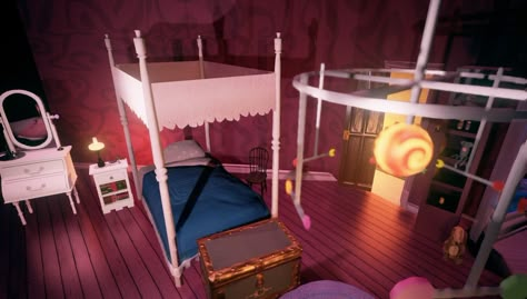 Coraline Bedroom, Coraline House, Bedroom Cute, Coraline Movie, Coraline Aesthetic, Coraline Doll, Coraline Jones, Pink Palace, Other World