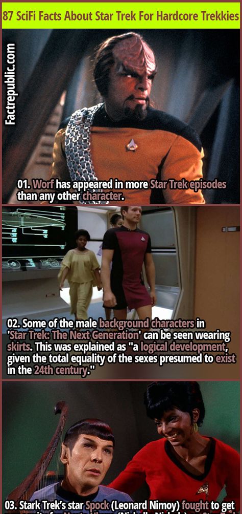 87 SciFi Facts About Star Trek For the Hardcore Trekkies | Fact Republic Spock X Uhura, Worf Star Trek, Spock And Uhura, Star Trek Baby, Spock Star Trek, Star Trek Books, Star Trek Ii, Star Trek 1966, Nichelle Nichols