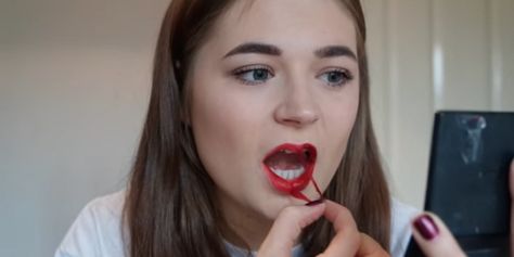 There Will Be Blood: I Tried the Famous Peel-Off Lip Stain There Will Be Blood, Cherry Red Color, Peel Off Mask, Born This Way, Lip Stain, Music Fashion, Lip Scrub, The Test, My Skin