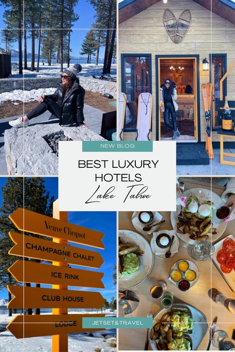 Check out my blog for the Best Luxury Hotels In Lake Tahoe like Edgewood and Ritz Carlton Lake Tahoe. The boutique hotel at Edgewood features fun winter experiences to enjoy Lake Tahoe, CA in the winter or summer. Some of their top winter activities include ice skating on the property’s rink, snowshoe and champagne, take a quick shuttle to ski at Lake Tahoe’s renowned slopes or snowmobile just minutes away. Book with Jetset & Travel and gain access to the exclusive perks and upgrades. Ritz Carlton Lake Tahoe, Lake Tahoe Hotels, Lake Tahoe Resorts, Tahoe Winter, Lake Tahoe Winter, Winter Lodge, Winter Getaways, Tahoe Trip, North Lake Tahoe