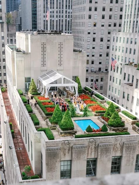 620 Loft And Garden, Rooftop Wedding Venue, Rooftop Venue, Nyc Rooftop, Manhattan Wedding, Gorgeous Doors, Garden Venue, Intimate Ceremony, Rooftop Wedding