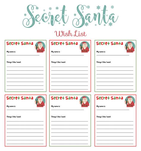 Secret Santa Wish List Template Secret Santa Survey Free Printable, Secret Santa Wishlist Template, Secret Santa Printable Free, Secret Santa Cards Free Printable, Gift Exchange List Template, Secret Santa Wish List Printable, Secret Santa List Template Free, Christmas Secret Santa List, Santa Christmas List Free Printable