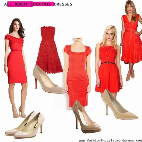 What to Wear with a Red Cocktail Dress Red Cocktail Dress Outfit, Red Dress Accessories, Red Dress Shoes, Champagne Cocktail Dress, Cocktail Dress Outfit, Dresses Dinner, Cocktail Party Outfit, Beautiful Cocktail Dresses, Red Cocktails