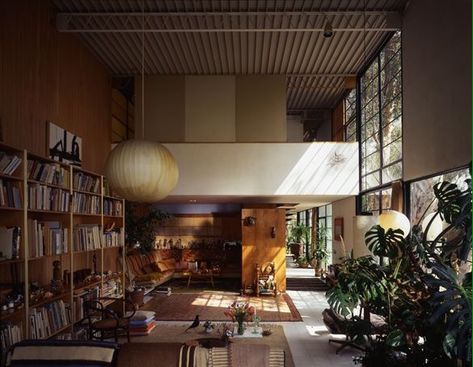 What is a House, Charles & Ray Eames | CIRCARQ Eames House Interior, Eames Home, Farnsworth House, Eames House, Case Study Houses, Charles And Ray Eames, Modern Architects, Industrial Interiors, Pacific Palisades