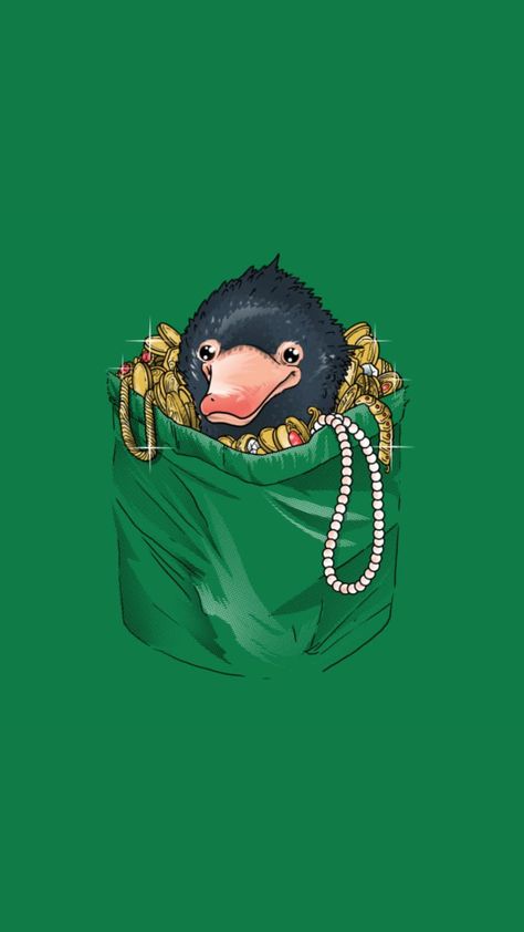 Niffler Wallpaper, Fantastic Beasts Wallpaper, Niffler Art, American Wizarding School, Fantastic Beasts Book, Fantastic Beasts Niffler, Fantastic Beasts Creatures, Fantastic Beasts Fanart, Harry Potter Miniatures