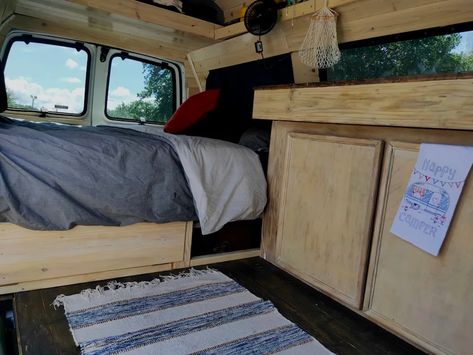 Chevy Express Van Build: The Complete DIY Van Conversion Guide | The Vanabond Tales Passenger Van Conversion, Van Interior Design, Camping Chuck Box, Sprinter Van Build, Van Conversion Ideas, Diy Camper Van, Van Life Ideas, Diy Van Conversions, Cedar Paneling