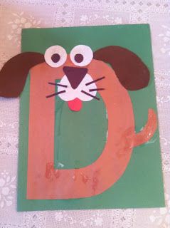 Miss Maren's Monkeys Preschool: Dog Template Letter M Crafts, Letter D Crafts, Preschool Letter Crafts, D Is For Dog, Letter Learning, Dog Template, Dog Craft, Alphabet Crafts Preschool, Abc Crafts