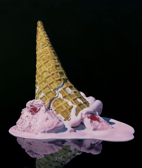 Ice Cream Sculpture Art, Ice Cream Pop Art, Ice Cream Concept, Ice Cream Graffiti Art, 3d Ice Cream, Melting Ice Cream, Ice Cream Art, Gelato Shop, Still Life Artists