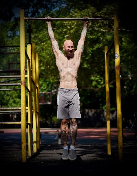 Al Kavadlo Bar Hangs Dead Hang Bar Hanging Exercise, Hanging Bar, Pull Up Bar, Calisthenics, Range Of Motion, Pull Up, Pull Ups, Healthy Skin, Ups