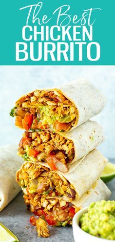 Pulled Chicken Burrito Recipe, Chicken Burrito Recipe, Homemade Burritos, Burrito Recipe Chicken, Pulled Chicken Recipes, Burrito Recipe, Chicken Burrito, Burritos Recipe, Chicken Burritos