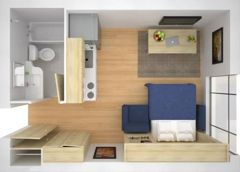 Lofts Pequenos, Studio Apartment Floor Plans, Trendy Apartment, Deco Studio, Small Apartment Design, Small Studio Apartment, Apartment Floor Plans, Studio Apartment Layout, Small Studio Apartments