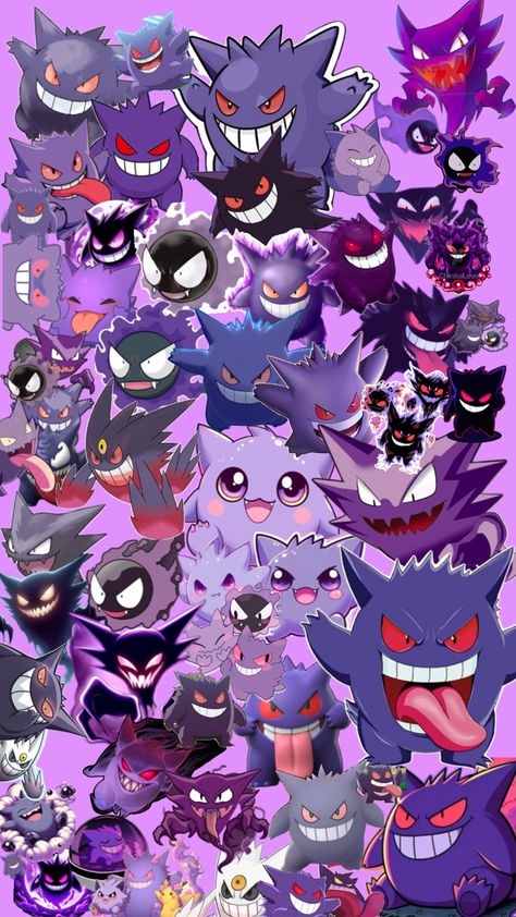 Pokemon Painting, Gengar Pokemon, Pokemon Characters, Aesthetic Images, Pokemon Art, Digital Wallpaper, Face Art, Metropolis, Cutie Patootie