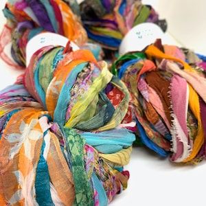 Vibrant sari silk ribbon trims Embroidery brocade and - Etsy Brasil Scarf Making, Ribbon Craft, Sari Ribbon, Group Of Women, Rural India, Women In India, Pure Silk Scarf, Ribbon Yarn, Scarf Silk