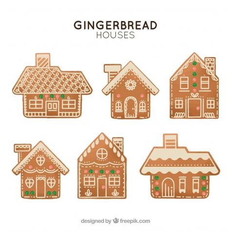 Biscuit Decorating, Dress Templates, Easy Christmas Drawings, Traditional Christmas Cookies, Gingerbread House Designs, Gingerbread House Cookies, Gingerbread House Decorations, Holiday Crafts Diy, Christmas Gingerbread House