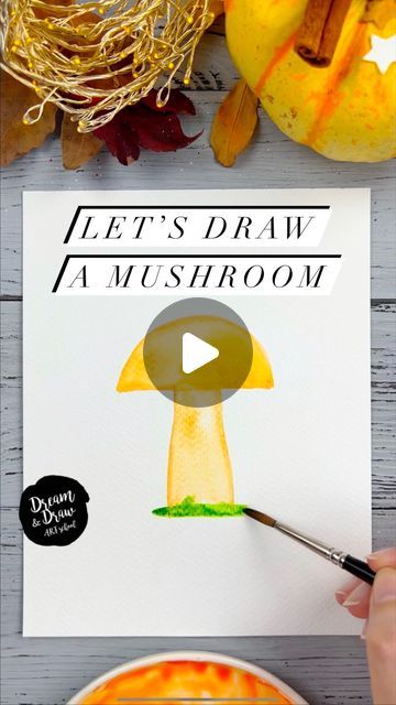 DRAWING TUTORIALS🔹WATERCOLOR🔹SKETCHING on Instagram: "How to draw a mushroom🍄🍁

⭐️Join my Patreon art lesson subscription link in my bio @dreamanddraw.school

🎨Get my free demo lesson link in my bio👆

Video tutorial for watercolour sketching beginners🥰 

Share your sketch on Instagram with the hashtag #dreamanddrawschool and tag my profile @dreamanddraw.school

#watercolour #watercolor #watercolorsketching #artlesson #arttutorial #watercolortutorial #sketchtutorial" Sketching Beginners, Watercolour Sketching, Draw A Mushroom, Patreon Art, Watercolor Sketching, Dream Drawing, Sketches Tutorial, Watercolor Sketch, Watercolour Tutorials