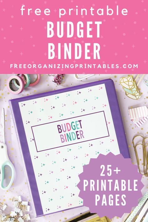 This free printable budget binder can help you organize your finances, allowing you to spend less money and save more. Establish your financial goals, track your spending, make progress on paying down debt, saving for the future, and more! | #budgetbinder #finances #budgeting #savingmoney Debt Printable Free, Finance Binder Printables Free, Bill Organizer Free Print, Free Finance Planner, Budget Book Diy Saving Money, Monthly Bill Tracker Free Printable Budget Binder, Free Biweekly Budget Printable, Monthly Budget Planner Templates Free Printables, Budget Binder Cover Ideas