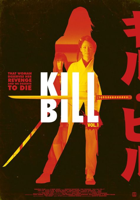 Quentin Tarantino Movie Posters, Tarantino Poster Art, Quentin Tarantino Poster, Kill Bill Vol 1, Poster Grafico, Tv Poster, Loft Ideas, Posters Design, Film Poster Design