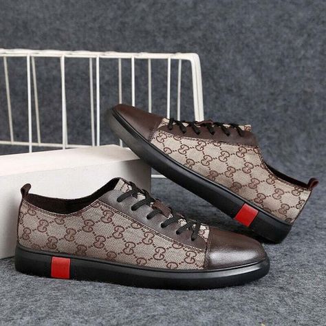 Gucci Men Shoes Sneakers, Men Shoes Sneakers, Shoes Skate, Skate Sneakers, Kicks Shoes, Casual Leather Shoes, Gucci Men Shoes, Sneakers Men Fashion, Gucci Men