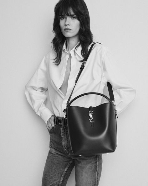 Saint Laurent Store, Elegant Bags, Leather Bucket Bag, Louis Vuitton Shoulder Bag, Leather Bucket, Leather Cleaning, Saint Laurent Bag, Zip Pouch, Leather Care