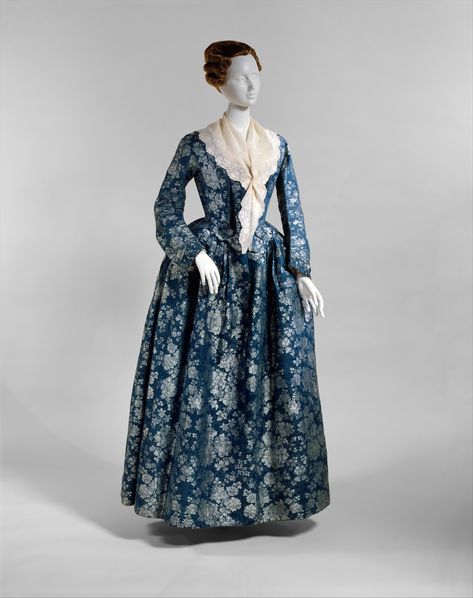 Dress | Danish | The Met | 1725-89 Danish Dress, 1770s Fashion, 18th Century Womens Fashion, 18th Century Dresses, 18th Century Gown, 1700 Fashion, 18th Century Women, 18th Century Dress, Rococo Fashion