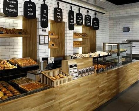 MODERN Bakery Shop Interior Design in Traditional Mood Bakery Shop Interior, Boutique Patisserie, Modern Bakery, Bakery Shop Design, Bakery Interior, Small Bakery, Bakery Design Interior, Bread Shop, Meat Shop