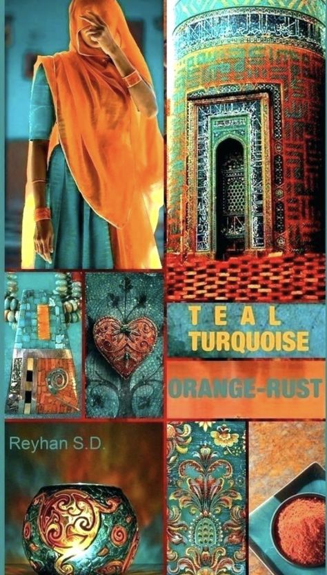 African Color Palette, Turquoise Color Combinations, Grey Interior Paint, Kitchen Color Palettes, Turquoise Room, Orange Color Palettes, Color Schemes Colour Palettes, Kitchen Colour Schemes, Color Collage