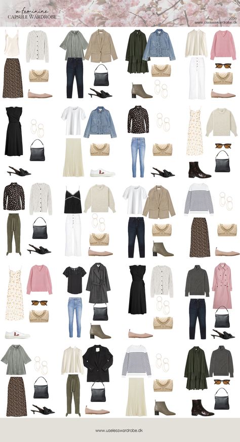 Pink Capsule Wardrobe, Feminine Capsule Wardrobe, Capsule Wardrobe Examples, Feminine Dressing, Capsule Wardrobe Women, Capsule Wardrobe Basics, Feminine Wardrobe, Capsule Wardrobe Work, Capsule Wardrobe Outfits