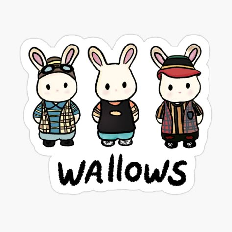 Wallows Merch, Rock Boys, Calico Critter, Girly Tattoos, Book Nook, Music Artist, Book Nooks, Free Prints, Laptop Stickers