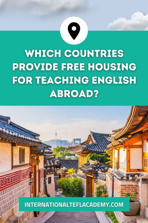 South Korea street with houses - where do schools provide free housing for teaching English abroad? Jobs Abroad, Teaching English Abroad, Teach Abroad, Teaching English Online, Volunteer Programs, English Teachers, Ministry Of Education, Job Placement, Teaching Jobs