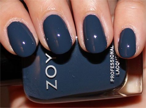 Stormy Blue Nails, Greyish Blue Nails, Steel Blue Nails, Slate Blue Nails, Deep Blue Nails, Short Round Nails, Hoco Inspo, Fav Color, Simple Gel Nails