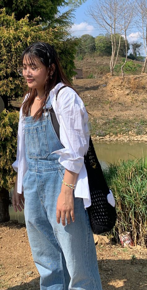 #dungarees #outfits Dungarees Outfit Women, Dungarees Outfit, Dungarees Outfits, Dungaree Outfit, Cardigan Outfit, Ootd Inspo, Tank Top Outfits, Cardigan Outfits, Dungarees