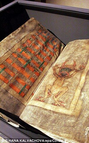 The Codex Gigas, or the Devil’s Bible, is today located at the National Library in Stockholm.It is thought to have been created in the early 13th century in the Benedictine monastery in the Czech Republic Codex Gigas, Voynich Manuscript, Family Tree Research, Old Best Friends, First Person Writing, Archaeological Discoveries, Ancient Books, Ancient Mythology, Dream Book