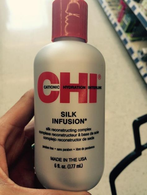 CHI Silk Infusion Silk Reconstructing Complex Chi Silk Infusion, Hair Treatments, Paraben Free Products, Beauty Products, Shampoo Bottle, Hair Care, Silk, Hair, Beauty